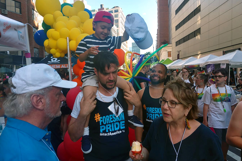 Intact America staff at NYC Pridefest